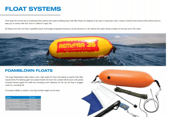 Spearfishing equipment - spearfishing floats