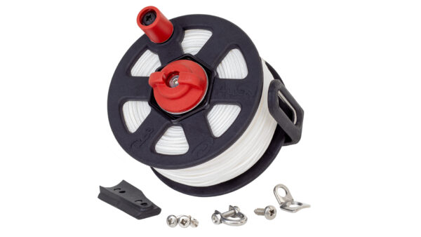 Rob Allen speargun reel loaded with Dynema