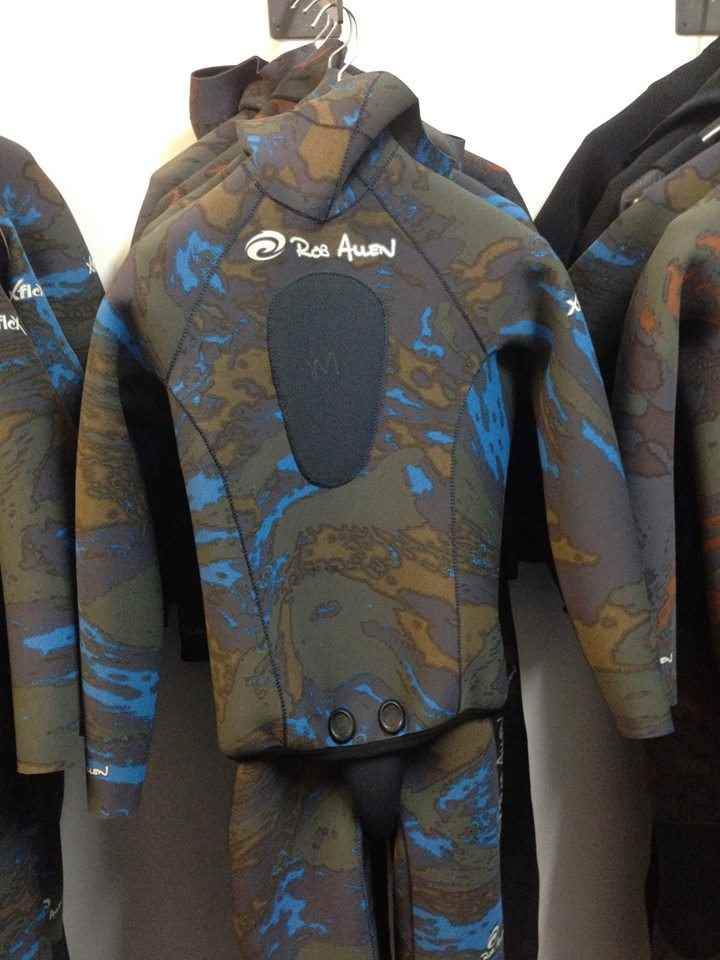 Spearfishing UK Rob Allen wetsuit Dual camo Spearfishing UK