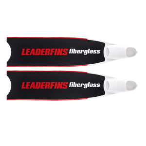 Leaderfins Abyss Pro fins red and white