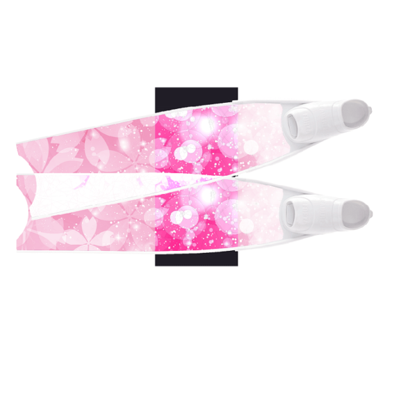 Leaderfins Flowers Semi-transparent white