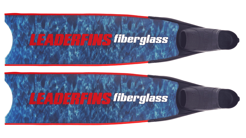 Leaderfins Blue Camo Freediving and Spearfishing Fins