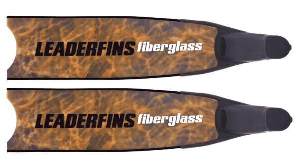 Leaderfins brown camo bi-fins black