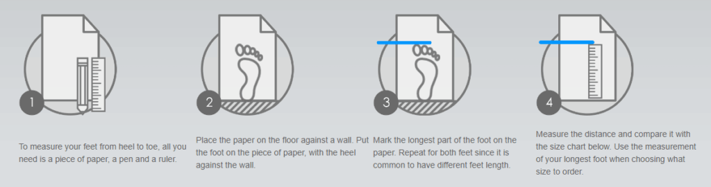 Leaderfins how to measure feet