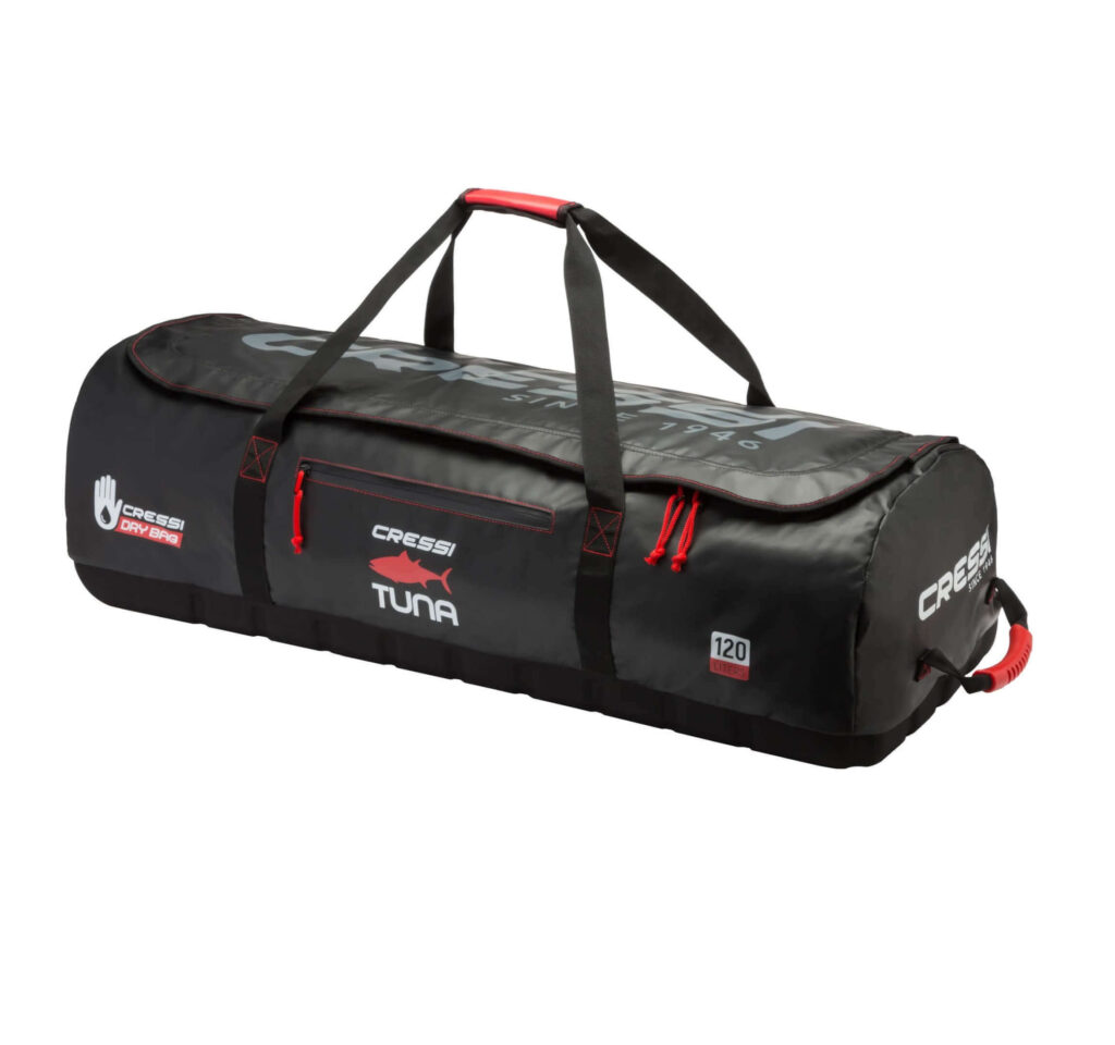Cressi Tuna Wheel Bag Black/Red Spearfishing UK