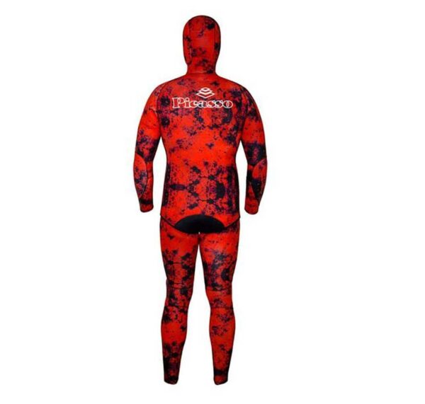 Picasso Blood camo wetsuit back