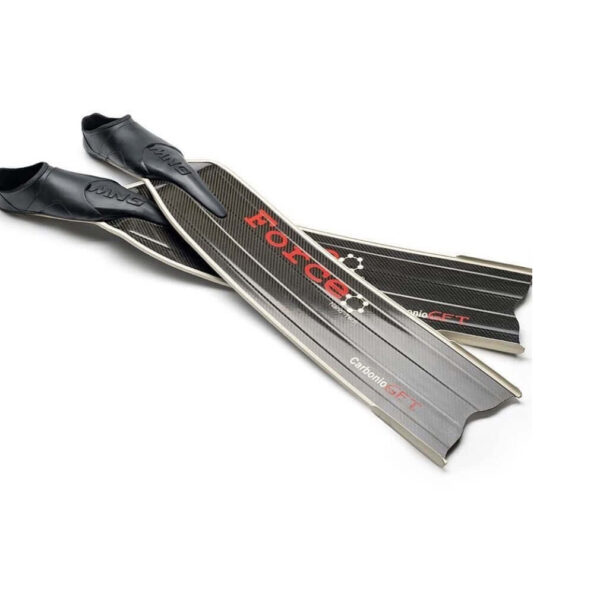 CarbonioGFT Force Carbon fins white