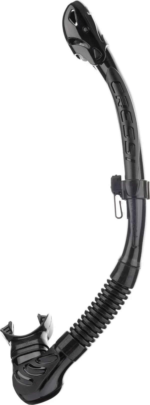 Cressi Alpha Ultra Dry Black Valve Snorkel - Image 5