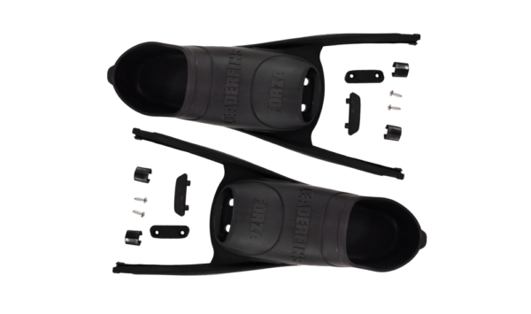Leaderfins Forza Black Foot Pockets with Assembly Kit