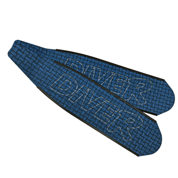DiveR Blue Innegra Spearfishing Fins - Image 2