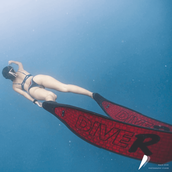 DiveR RED Innegra Spearfishing Fins - Image 3