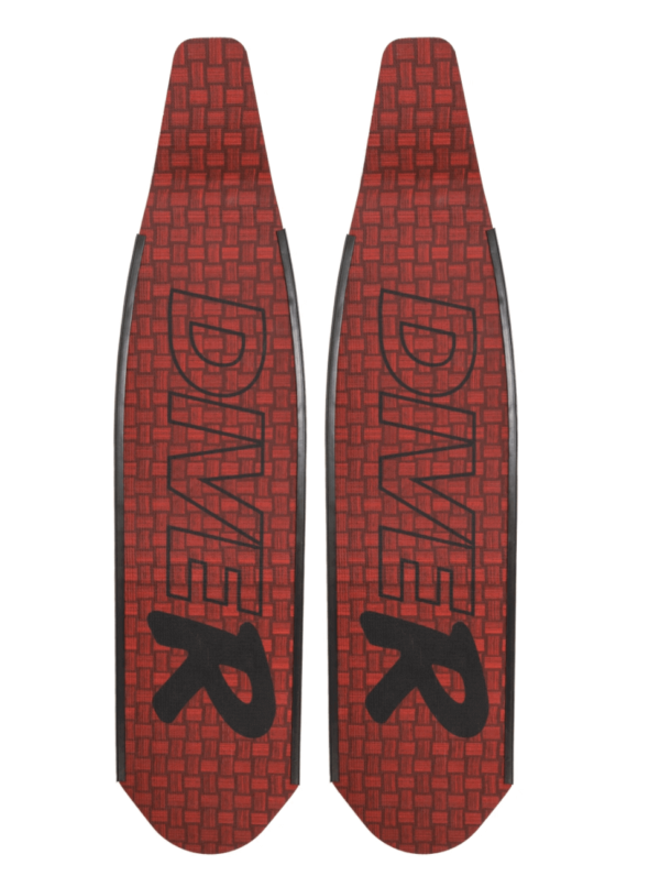 DiveR RED Innegra Spearfishing Fins