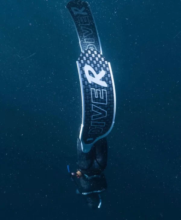 DiveR Grey Innegra V2 Spearfishing Fins - Image 3