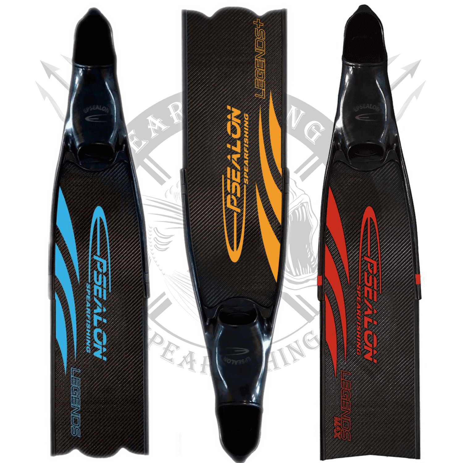 Epsealon LEGENDS Carbon Spearfishing Fins - Spearfishing UK