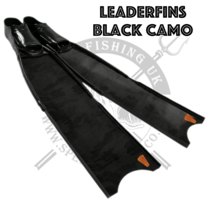 Leaderfins Black Camo Fibreglass Spearfishing Fins