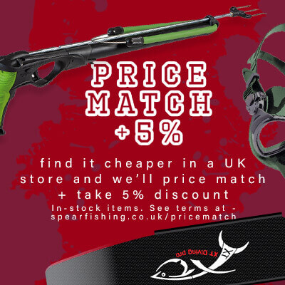Spearfishing gear price match