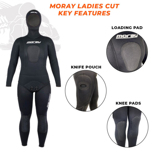 Moray Classic Black Ladies Full Wetsuit
