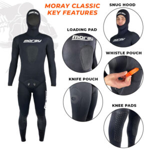 Moray Classic Black Full Wetsuit