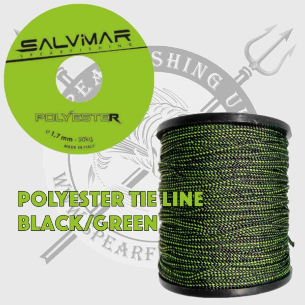 Salvimar Black/Green Polyester Tie Line - 2m