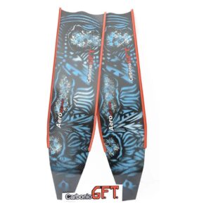 Carbonio Aero HF Carbon Fins - 40-42 Pelagic Artwork - Soft