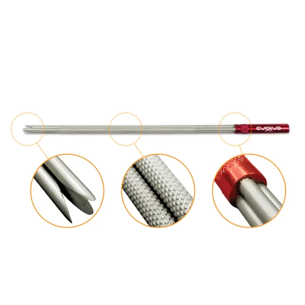Evolve 3-Prong - Stainless Steel Knurled - Image 6