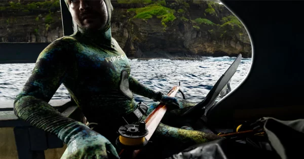 Riffe Eco Hooded Long Sleeve Rash Guard with Loading Pad - Digi Tek Camo - Image 10