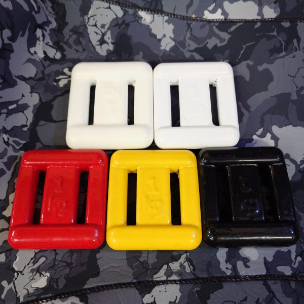 1KG Gel Coated Lead Diving Weights - Image 2