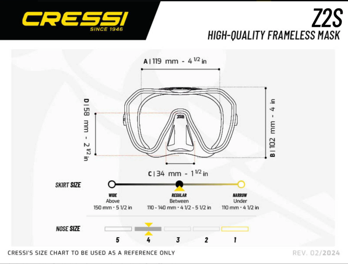 Cressi Z2 Small Mask - Image 2