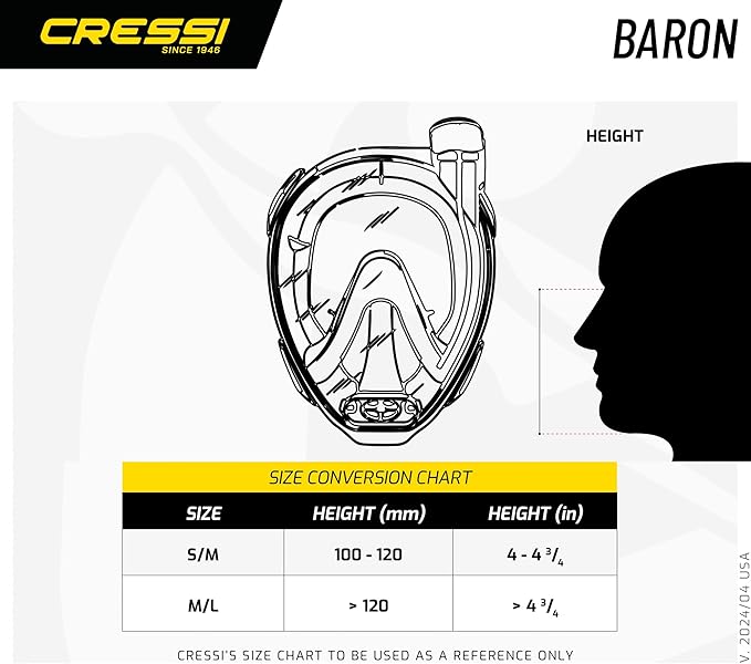 Cressi Baron Dry Full Face Mask - Image 3