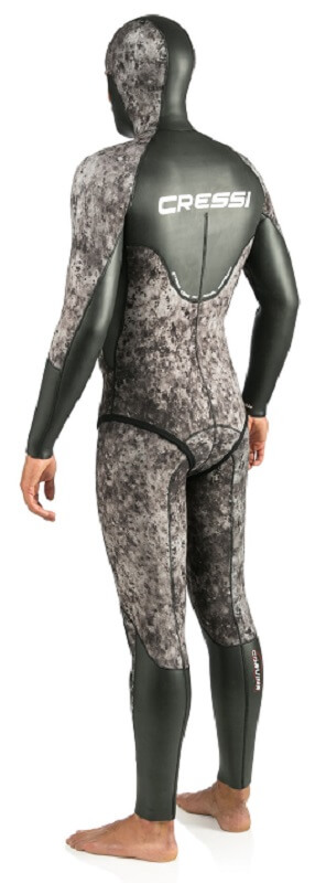 Cressi Corvina wetsuit back with hood
