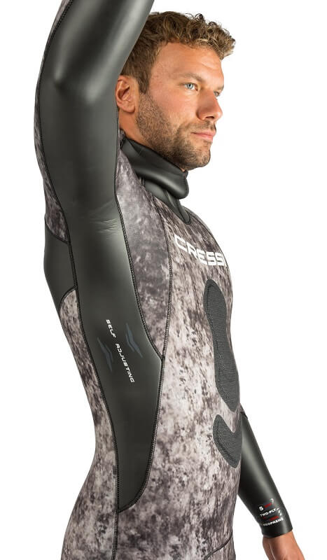 Cressi Corvina black/grey camouflage Full wetsuit- Small/ 5mm - Image 18