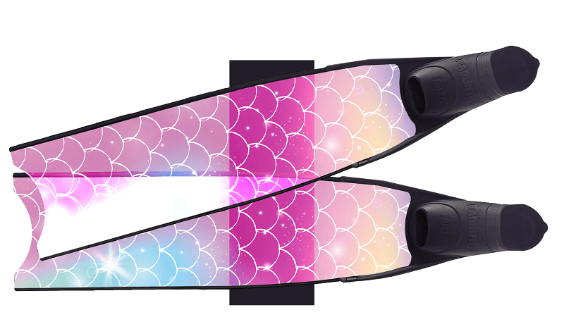 Leaderfins Mermaid Semi-transparent black
