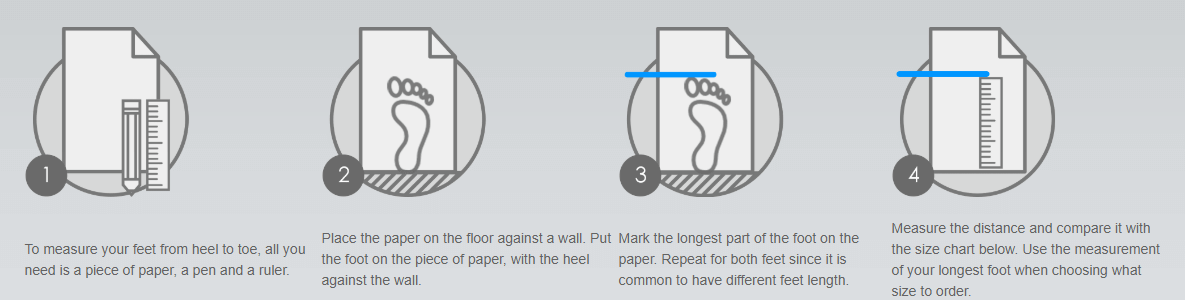 Leaderfins how to measure feet