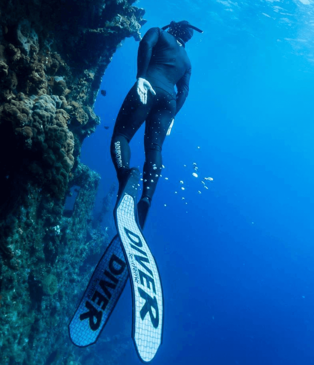 DiveR Grey Innegra V2 Spearfishing Fins - Image 4
