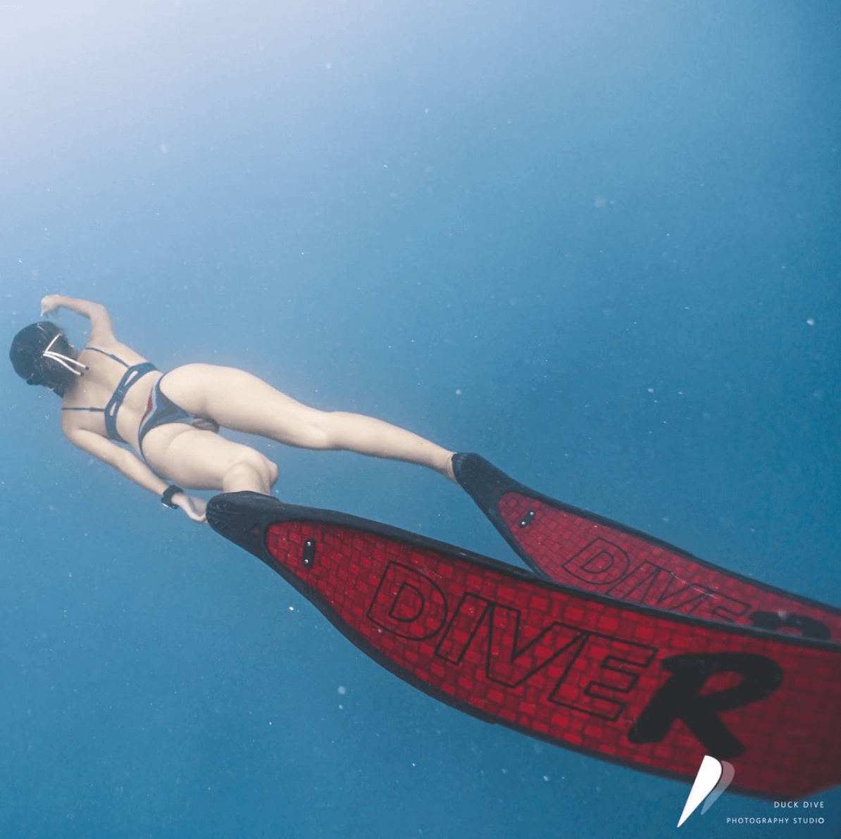 DiveR RED Innegra Spearfishing Fins - Image 3