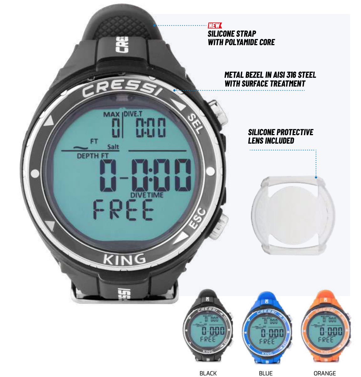 Cressi King Apnea Watch - Image 4