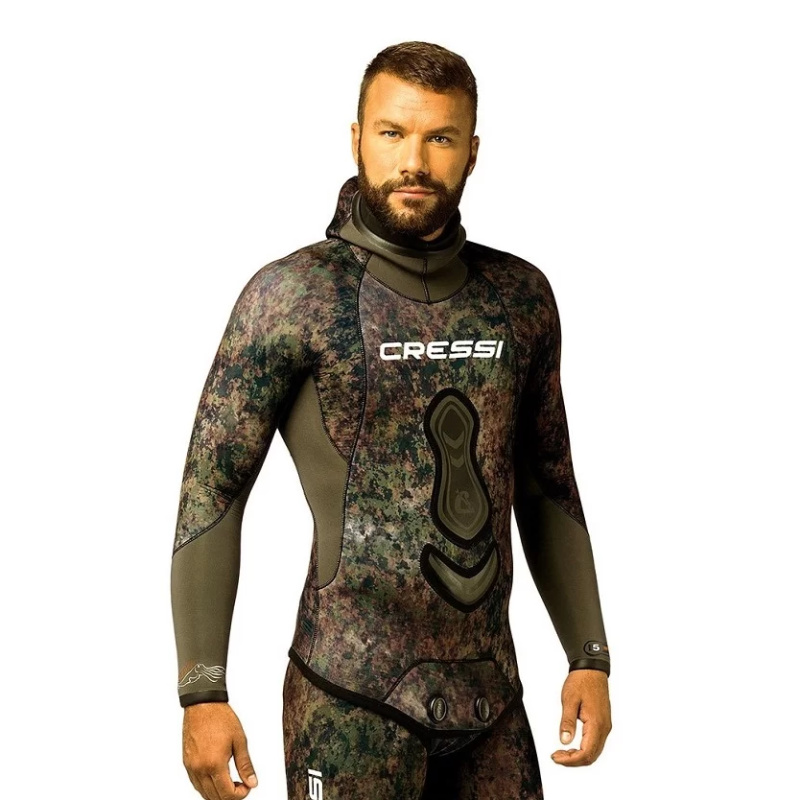 Cressi Seppia green/brown camouflage wetsuit Trousers - Image 7