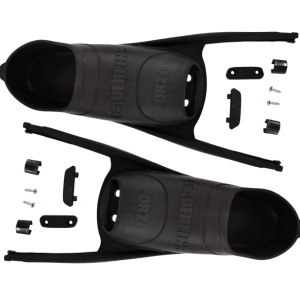 Leaderfins Forza Black Foot Pockets with Assembly Kit