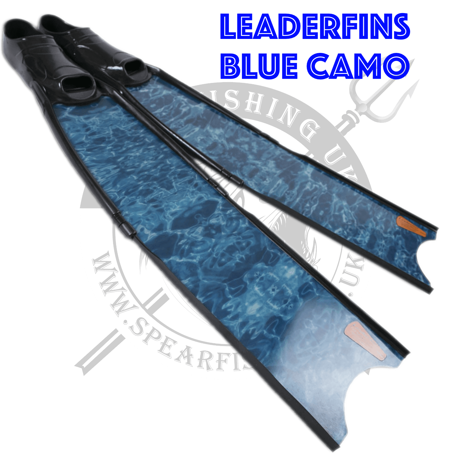 Leaderfins Black Camo Fibreglass Spearfishing Fins - Image 3