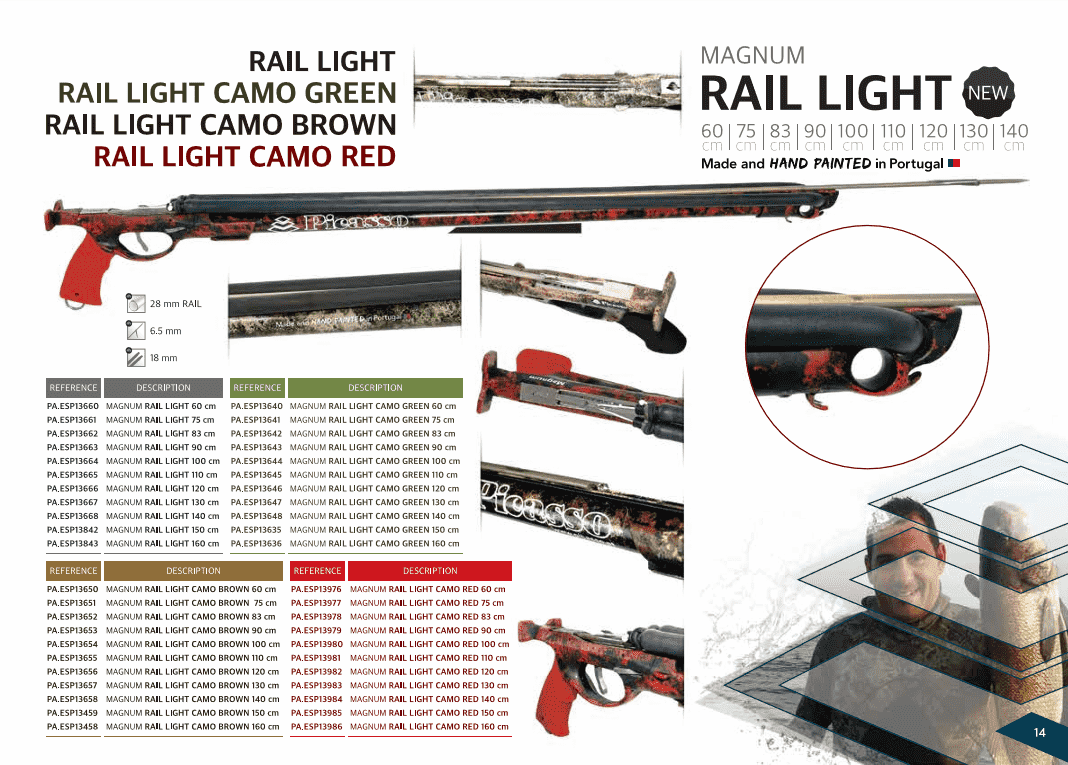 Picasso Magnum Rail Speargun Light - Red Camo - Image 5