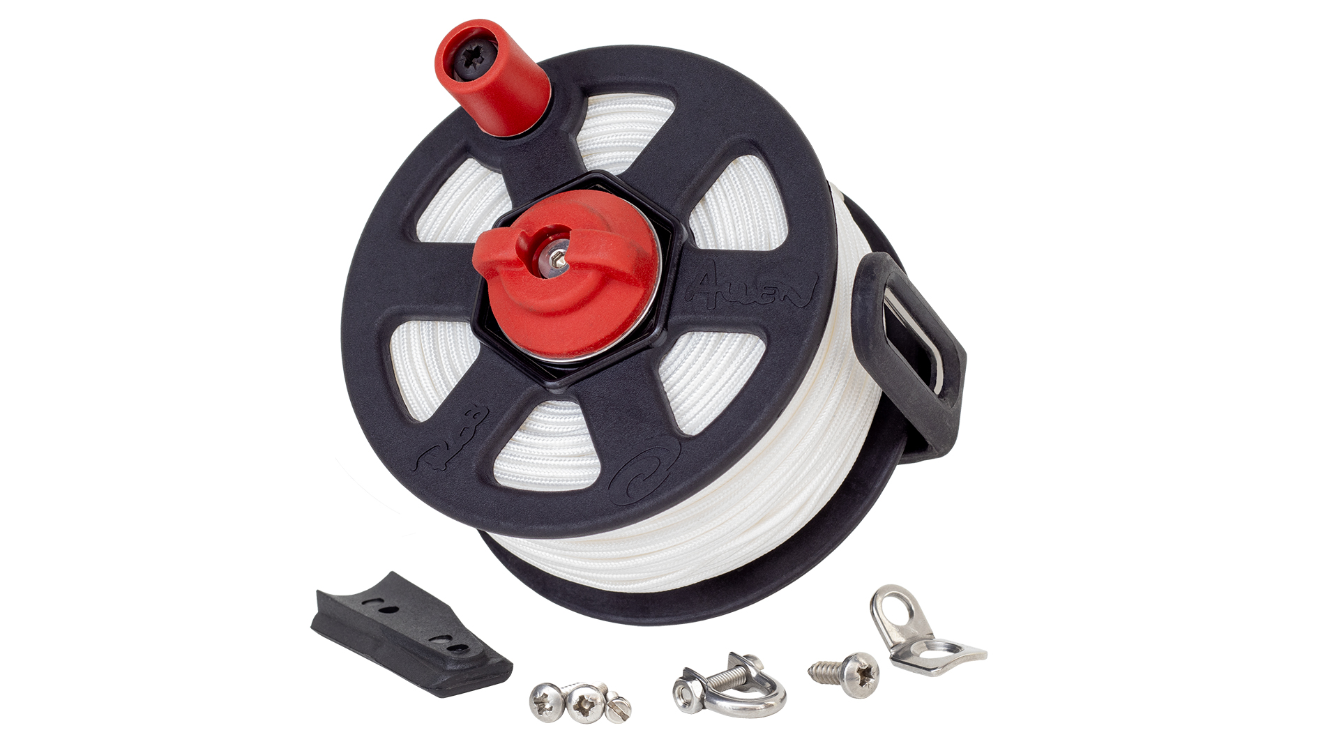 Rob Allen speargun reel loaded with Dynema