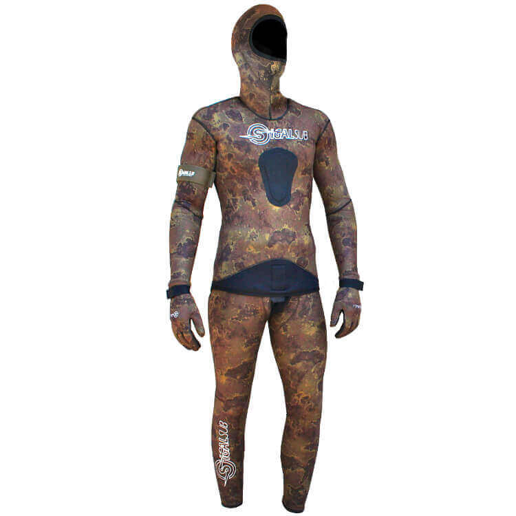 Sigalsub Wetsuit Jacket Comfort Brown Camouflage - Image 3