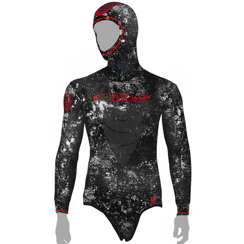 Epsealon Black Seabass Wetsuit Jacket